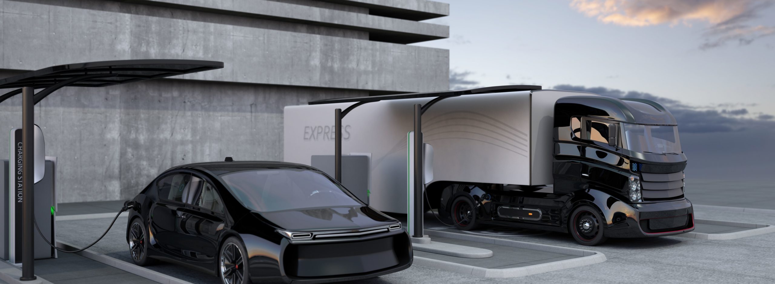 truck and car charging