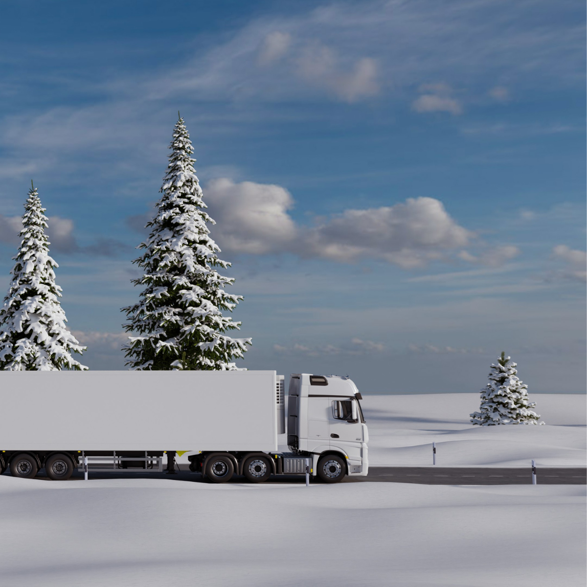 truck in snow